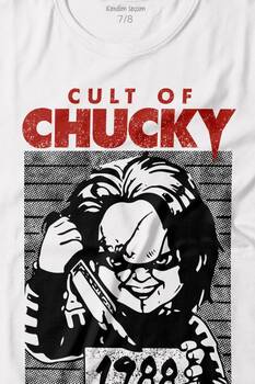 Cult Of Chucky 1988 Korku Film Çaki Baskılı Tişört Çocuk T-shirt