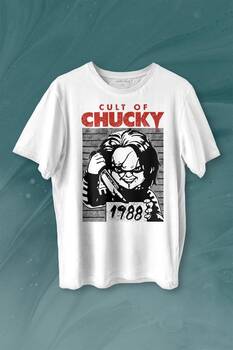 Cult Of Chucky 1988 Korku Film Çaki Baskılı Tişört Unisex T-shirt