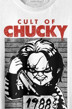 Cult Of Chucky 1988 Korku Film Çaki Baskılı Tişört Unisex T-shirt