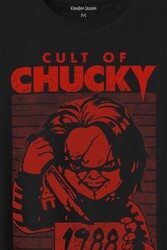 Cult Of Chucky 1988 Korku Film Çaki Baskılı Tişört Unisex T-Shirt - Thumbnail