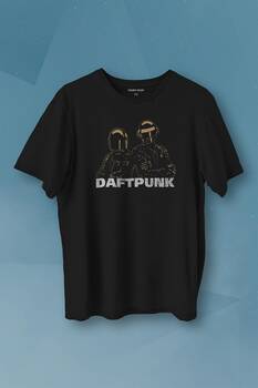 Daft Punk Müzik Get Lucky Music Baskılı Tişört Unisex T-shirt