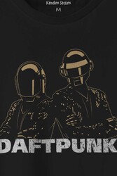 Daft Punk Müzik Get Lucky Music Baskılı Tişört Unisex T-shirt - Thumbnail