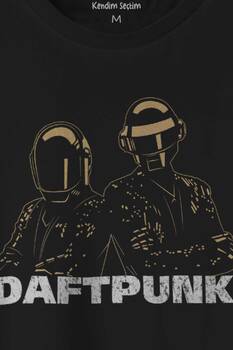 Daft Punk Müzik Get Lucky Music Baskılı Tişört Unisex T-shirt