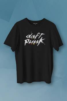 Daft Punk Müzik Get Lucky Music Baskılı Tişört Unisex T-shirt