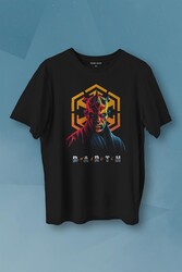 Dark Side Star Wars Darth Maul Baskılı Tişört Unisex T-shirt - Thumbnail