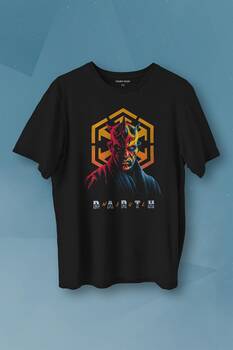 Dark Side Star Wars Darth Maul Baskılı Tişört Unisex T-shirt