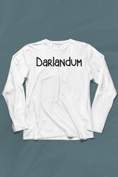 Darlandum Darlandım Dar Lan Dum Karadeniz Trabzon Uzun Kollu Tişört Baskılı T-Shirt - Thumbnail