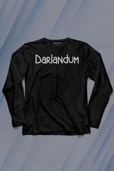 Darlandum Darlandım Dar Lan Dum Karadeniz Trabzon Uzun Kollu Tişört Baskılı T-Shirt - Thumbnail