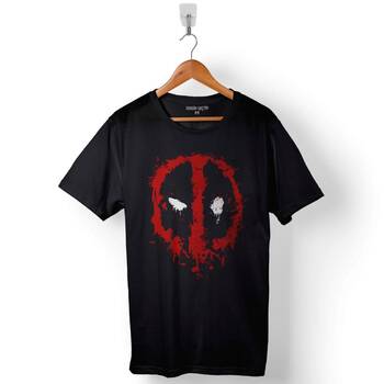 Deadpool 1 2 3 Logo Baskılı Tişört Unisex T-Shirt