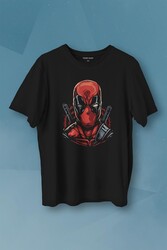 Deadpool Marvel Spiderman Hulk Iron Man Film Movie Baskılı Tişört Unisex T-shirt - Thumbnail