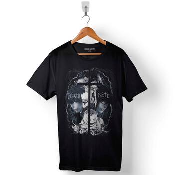 Death Note Anime Light Yagamı Apple Ryuk Baskılı Tişört Unisex T-Shirt