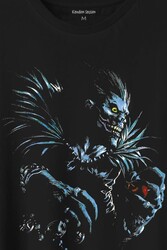 Death Note Nighmare Canavar Silüeti Dizi Anime Baskılı Tişört Unisex T-Shirt - Thumbnail