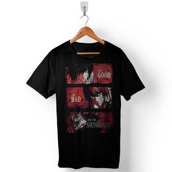 Death Note The Good Bad Shınıgamı Baskılı Tişört Unisex T-Shirt