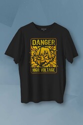 Demon Slayer Tişört Zenitsu Anime Tanjiro Nezuko Kısa Kollu Unisex T-shirt - Thumbnail