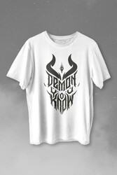 Demon You Know Devil Gothic Grunge Rock Baskılı Tişört Unisex T-shirt - Thumbnail