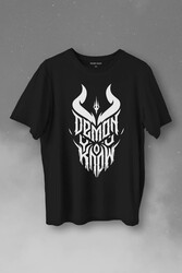 Demon You Know Devil Gothic Grunge Rock Baskılı Tişört Unisex T-Shirt - Thumbnail