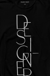 Desinger Grafiker Desenci Çizimci Graphicer Uzun Kollu Tişört Baskılı T-Shirt - Thumbnail