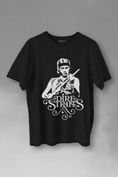 Dire Straits David Mark Knopfler Rock Music Guitar Baskılı Tişört Unisex T-Shirt - Thumbnail