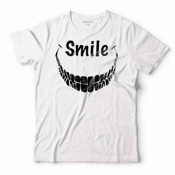 DİŞ KURU KAFA SKULL SMILE SKELETON ÇOCUK TİŞÖRT