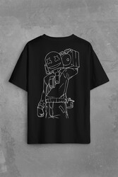 Dj Marshmello Marsh Mello Fortnite Sırt Ön Baskılı Oversize Tişört Unisex T-Shirt - Thumbnail