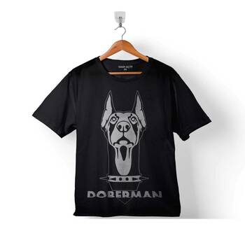 DOBERMAN DOG KÖPEK KAFA 2 ÇOCUK TİŞÖRT