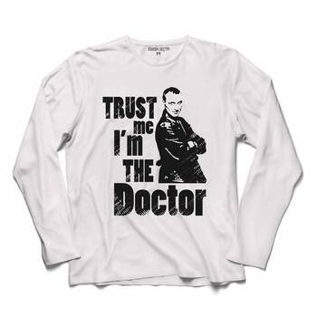 DOCTOR WHO TRUST ME I AM THE 2 UZUN KOLLU TİŞÖRT