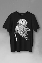 Dog Duck Av Köpeği Ve Ördek Köpek Hunting Baskılı Tişört Unisex T-Shirt - Thumbnail