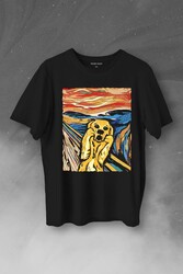 Dog Scream Munch Çığlık Urban Srteet Wear Baskılı Tişört Unisex T-Shirt - Thumbnail