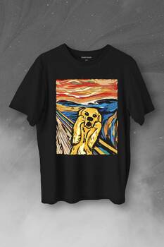 Dog Scream Munch Çığlık Urban Srteet Wear Baskılı Tişört Unisex T-Shirt