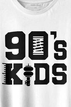 Doksanlar Çocuğu 90S Kids 1990 Lar Nostalji Baskılı Tişört Unisex T-shirt