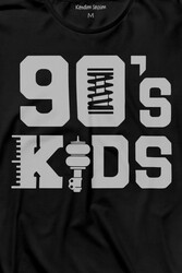 Doksanlar Çocuğu 90S Kids 1990 Lar Nostalji Uzun Kollu Tişört Baskılı T-Shirt - Thumbnail