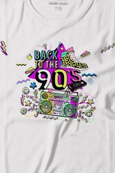 Doksanlar Pop 90'S Retro Vintage Baskılı Tişört Çocuk T-shirt - Thumbnail