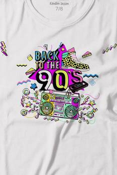 Doksanlar Pop 90'S Retro Vintage Baskılı Tişört Çocuk T-shirt