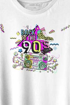 Doksanlar Pop 90'S Retro Vintage Baskılı Tişört Unisex T-shirt