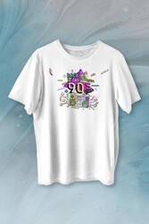 Doksanlar Pop 90'S Retro Vintage Baskılı Tişört Unisex T-shirt - Thumbnail