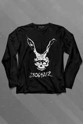 Donnie Darko Beyaz Tavşan Film Movie Dark Uzun Kollu Tişört Baskılı T-Shirt - Thumbnail