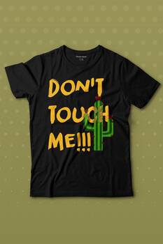 Don't Touch Me Kaktüs Baskılı Tişört Çocuk T-shirt