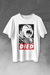 Dragon Ball Krillin Anime Dizi Urban Baskılı Tişört Unisex T-shirt - Thumbnail