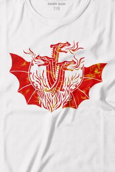 Dragon House Of Targaryen Aegon Ejder Alev Baskılı Tişört Çocuk T-shirt