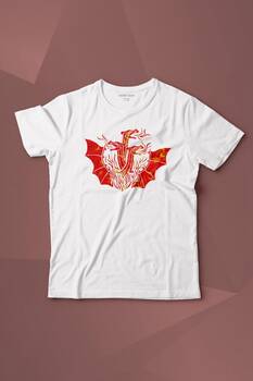 Dragon House Of Targaryen Aegon Ejder Alev Baskılı Tişört Çocuk T-shirt