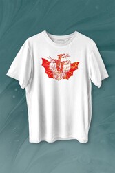 Dragon House Of Targaryen Aegon Ejder Alev Baskılı Tişört Unisex T-shirt - Thumbnail