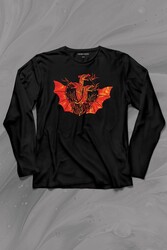 Dragon House Of Targaryen Aegon Ejder Alev Uzun Kollu Tişört Baskılı T-Shirt - Thumbnail