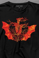 Dragon House Of Targaryen Aegon Ejder Alev Uzun Kollu Tişört Baskılı T-Shirt - Thumbnail