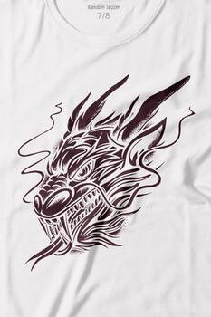 Dragon Japanese Ejder Japon Baskılı Tişört Çocuk T-shirt