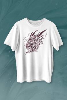 Dragon Japanese Ejder Japon Baskılı Tişört Unisex T-shirt