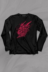 Dragon Japanese Ejder Japon Uzun Kollu Tişört Baskılı T-Shirt - Thumbnail