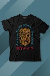 Dragon Japanese Urban Drake Ejder Japonca Uzak Doğu Baskılı Tişört Çocuk T-shirt - Thumbnail