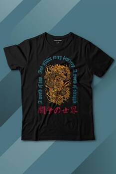 Dragon Japanese Urban Drake Ejder Japonca Uzak Doğu Baskılı Tişört Çocuk T-shirt