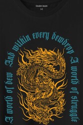 Dragon Japanese Urban Drake Ejder Japonca Uzak Doğu Baskılı Tişört Unisex T-Shirt - Thumbnail