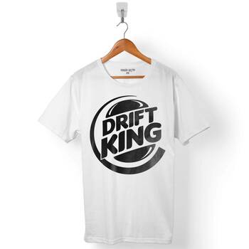 DRIFT KING BURGER DRIFT KRALI ROLL ARABA YARIŞI ERKEK TİŞÖRT